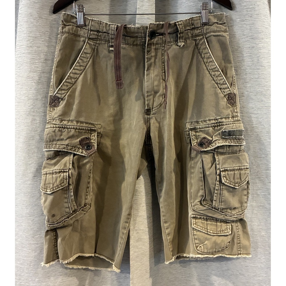 Vintage Union Bay Cargo Shorts Men‎ Size 30 Beige Y2k Long Shorts Jorts